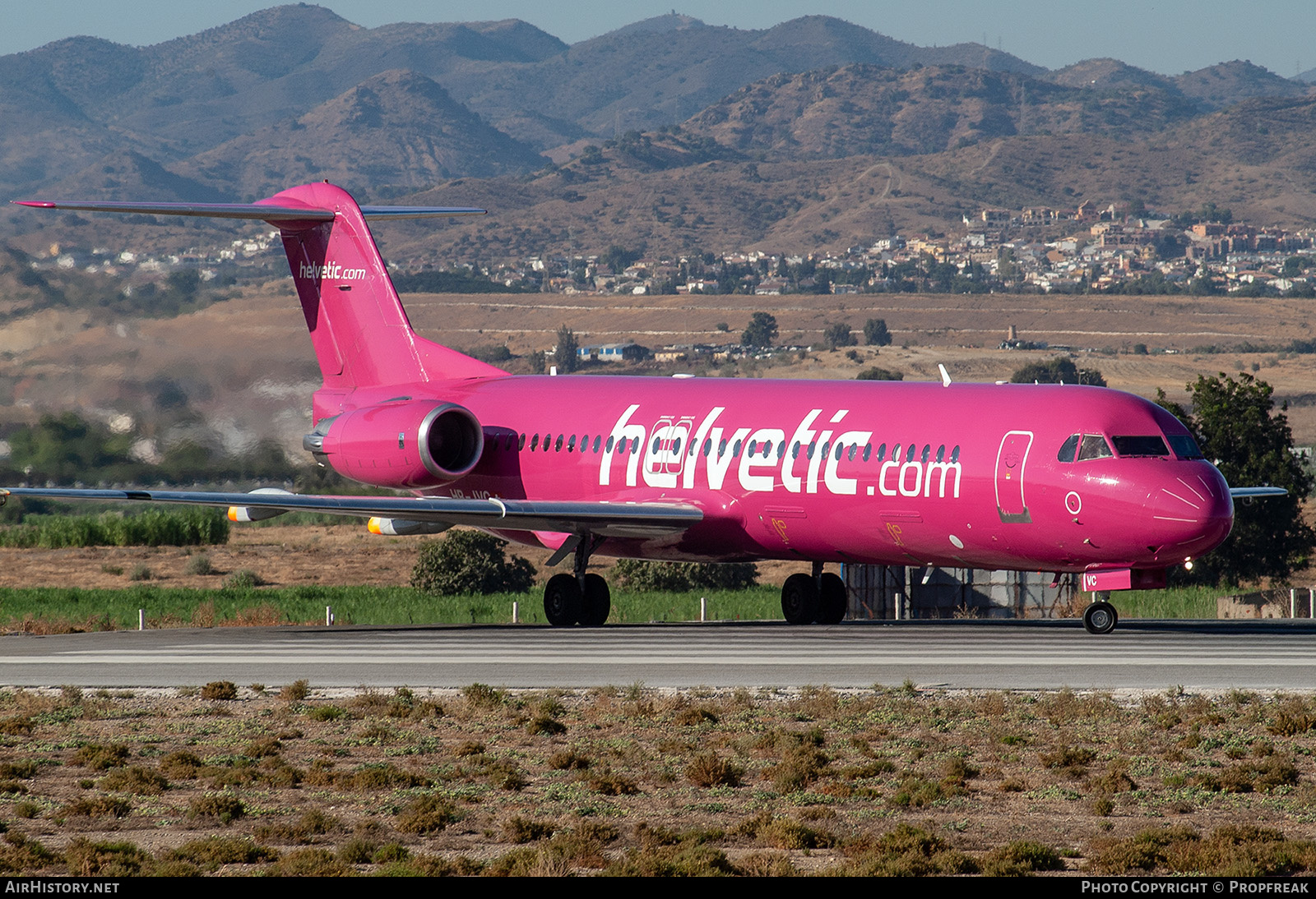 Aircraft Photo of HB-JVC | Fokker 100 (F28-0100) | Helvetic Airways | AirHistory.net #560174