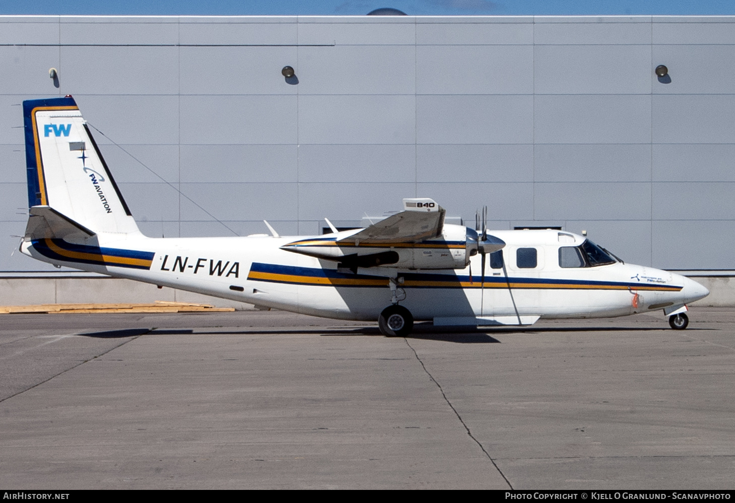 Aircraft Photo of LN-FWA | Gulfstream Aerospace 690C Jetprop 840 | FW Aviation - Fjellanger Widerøe | AirHistory.net #560184