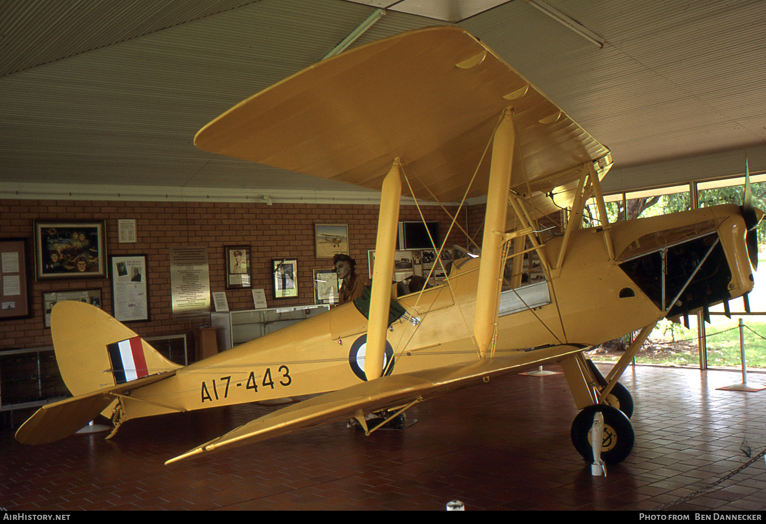 Aircraft Photo of A17-443 | De Havilland D.H. 82A Tiger Moth | Australia - Air Force | AirHistory.net #560217