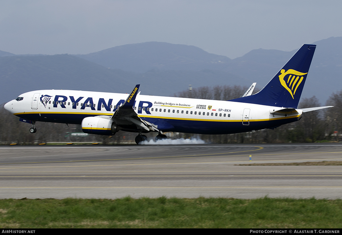 Aircraft Photo of SP-RKH | Boeing 737-8AS | Ryanair | AirHistory.net #560246