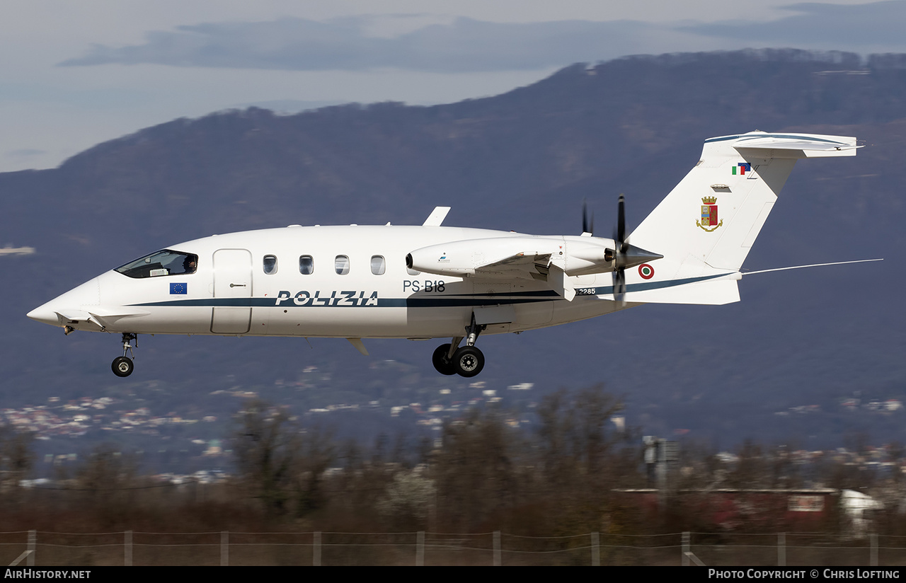 Aircraft Photo of MM62285 | Piaggio P-180 Avanti | Italy - Polizia | AirHistory.net #560292