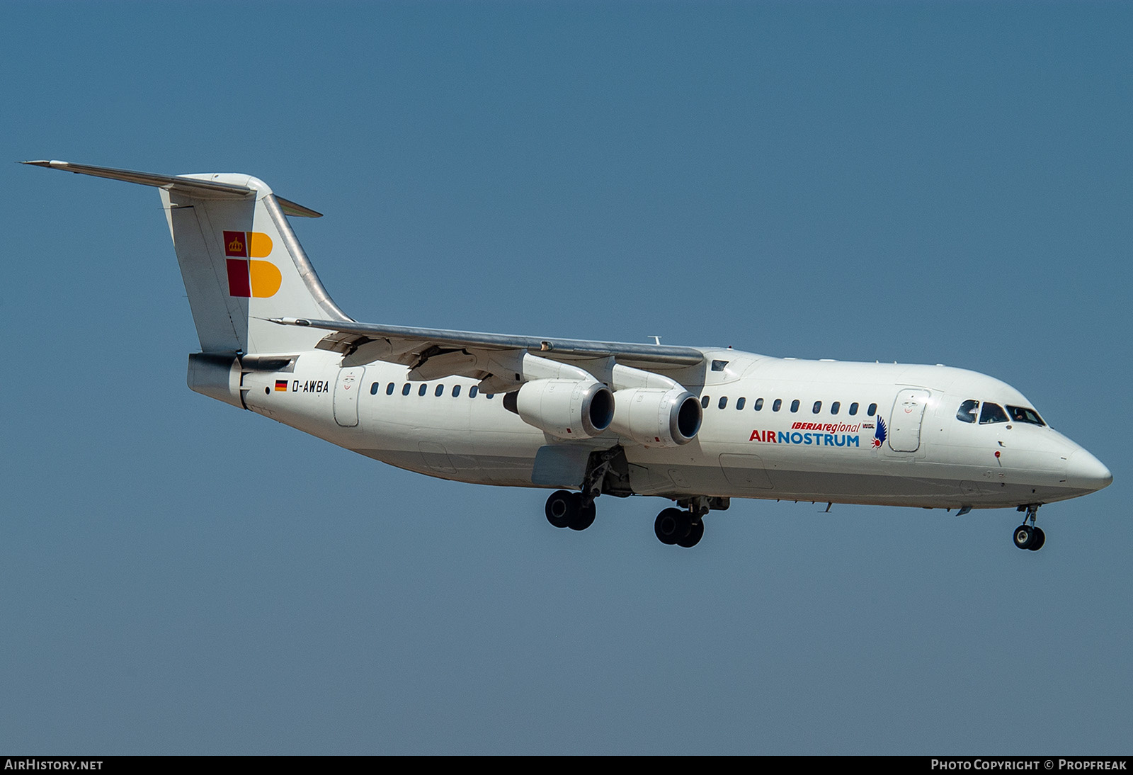 Aircraft Photo of D-AWBA | British Aerospace BAe-146-300 | Iberia Regional | AirHistory.net #560322