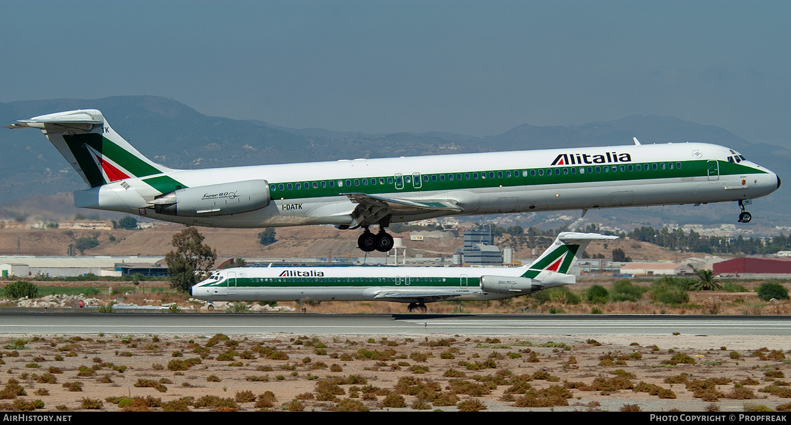 Aircraft Photo of I-DATK | McDonnell Douglas MD-82 (DC-9-82) | Alitalia | AirHistory.net #560324