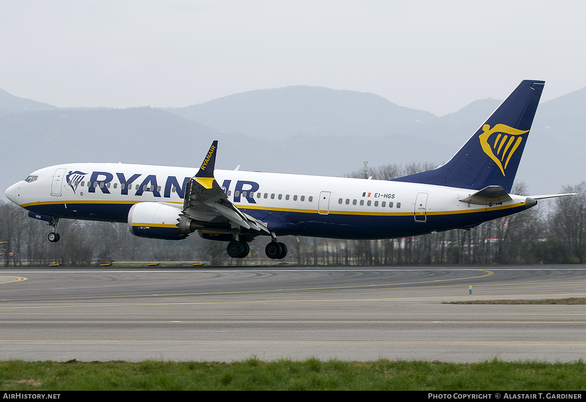 Aircraft Photo of EI-HGS | Boeing 737-8200 Max 200 | AirHistory.net #560342