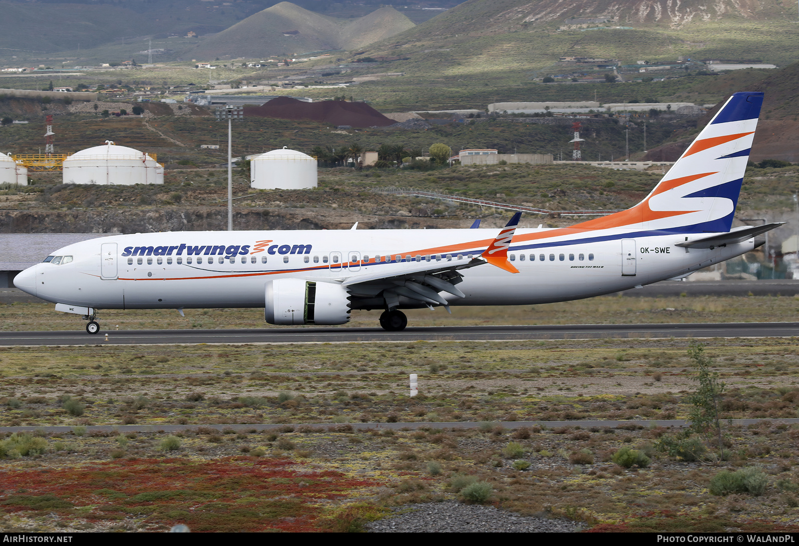 Aircraft Photo of OK-SWE | Boeing 737-8 Max 8 | Smartwings | AirHistory.net #560377