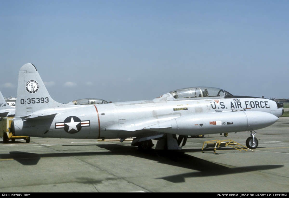 Aircraft Photo of 53-5393 / 0-35393 | Lockheed T-33A | USA - Air Force | AirHistory.net #560393