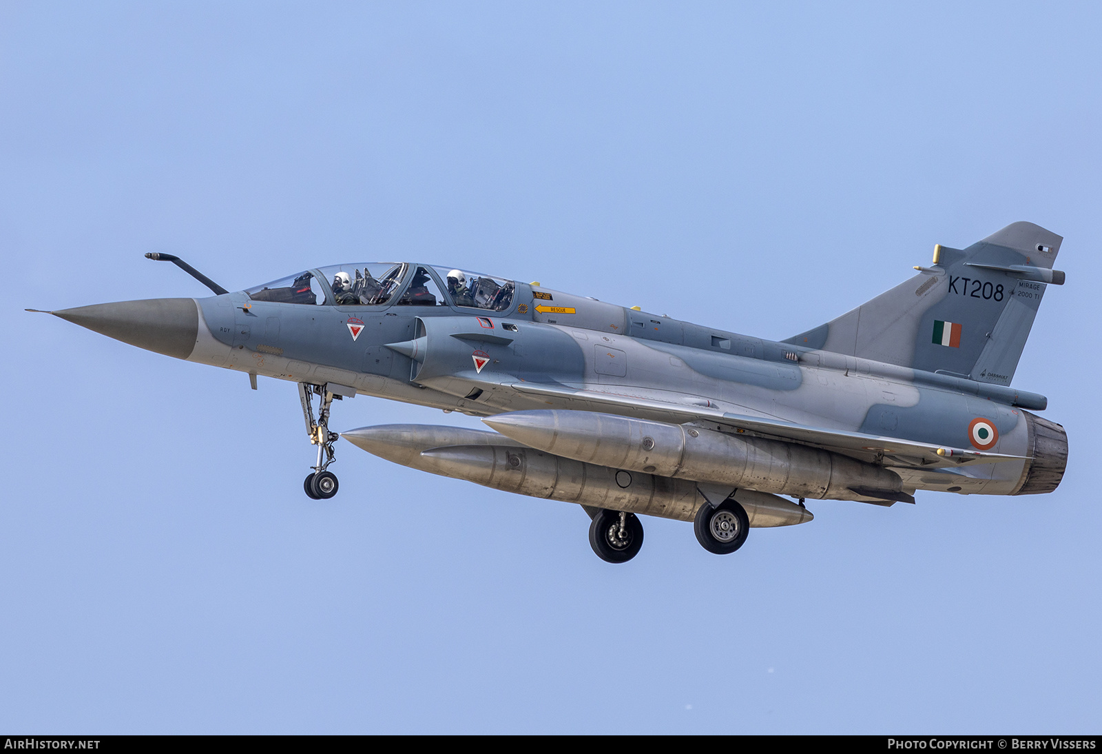 Aircraft Photo of KT208 | Dassault Mirage 2000TI | India - Air Force | AirHistory.net #560411