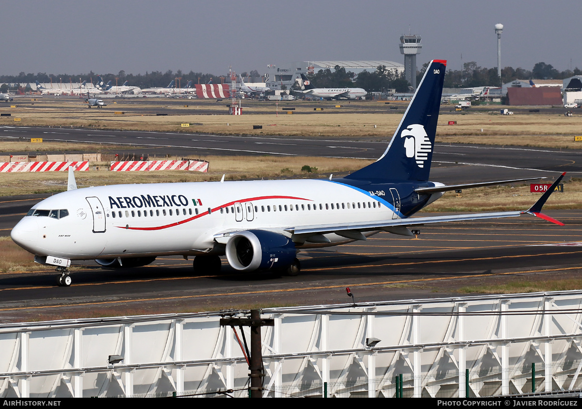 Aircraft Photo of XA-DAO | Boeing 737-8 Max 8 | AeroMéxico | AirHistory.net #560440