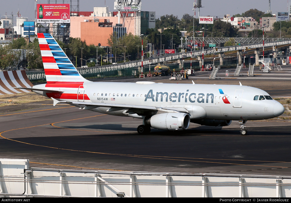 Aircraft Photo of N815AW | Airbus A319-132 | American Airlines | AirHistory.net #560473