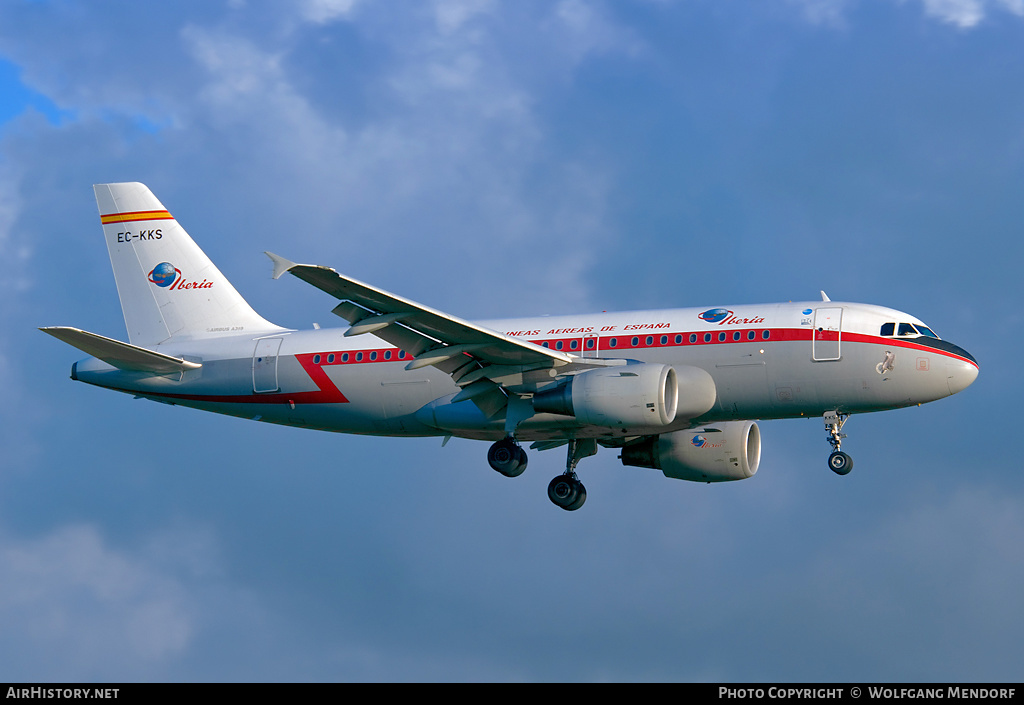 Aircraft Photo of EC-KKS | Airbus A319-111 | Iberia | AirHistory.net #560520