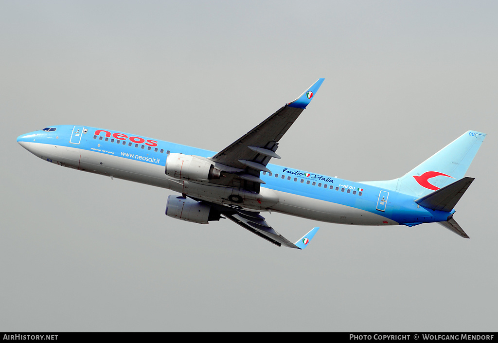 Aircraft Photo of I-NEOU | Boeing 737-86N | Neos | AirHistory.net #560525