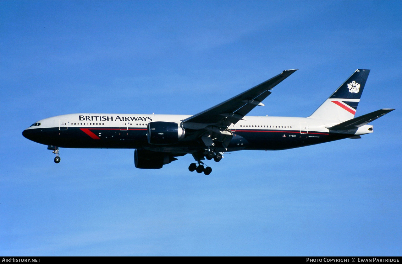 Aircraft Photo of G-VIIC | Boeing 777-236/ER | British Airways | AirHistory.net #560604