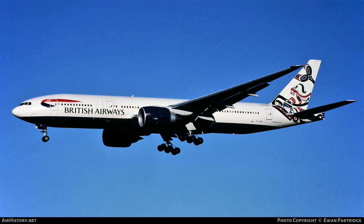 Aircraft Photo of G-VIIN | Boeing 777-236/ER | British Airways | AirHistory.net #560632