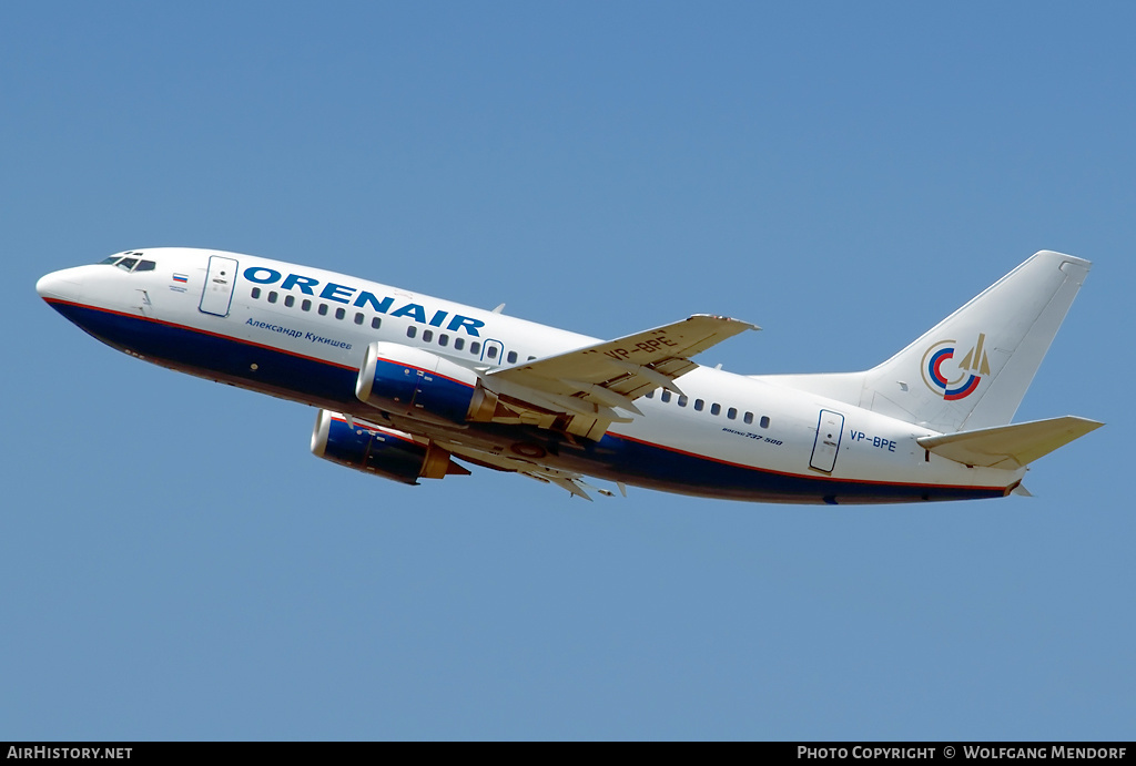 Aircraft Photo of VP-BPE | Boeing 737-5H6 | Orenair | AirHistory.net #560769