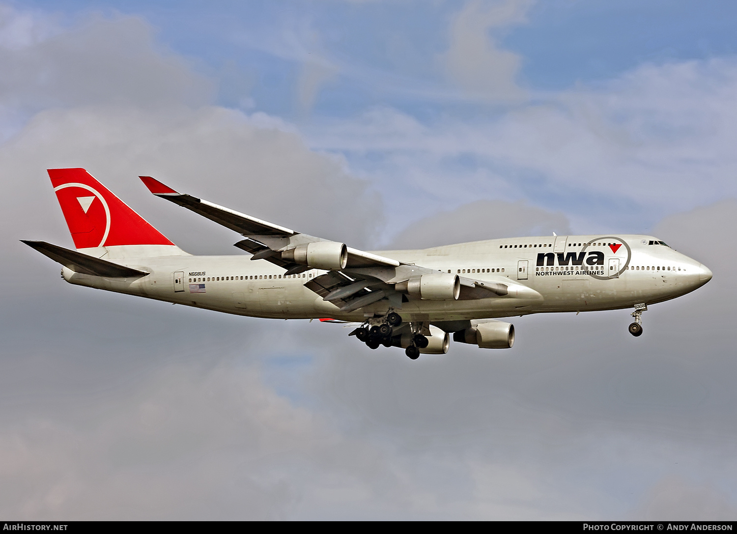 Aircraft Photo of N668US | Boeing 747-451 | Northwest Airlines | AirHistory.net #560796