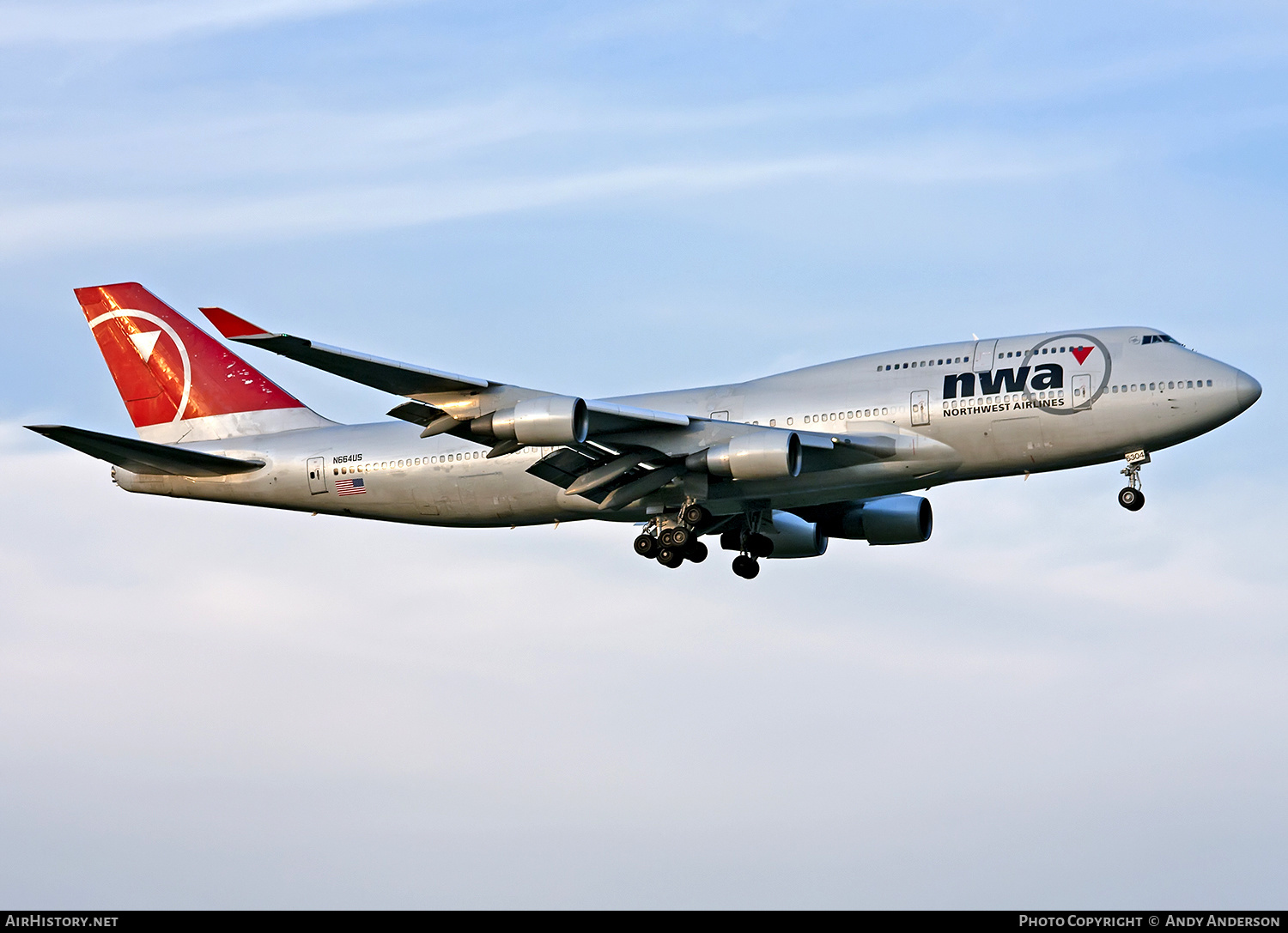 Aircraft Photo of N664US | Boeing 747-451 | Northwest Airlines | AirHistory.net #560799