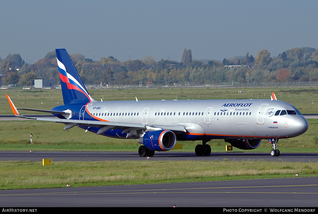Aircraft Photo of VP-BAE | Airbus A321-211 | Aeroflot - Russian Airlines | AirHistory.net #560824