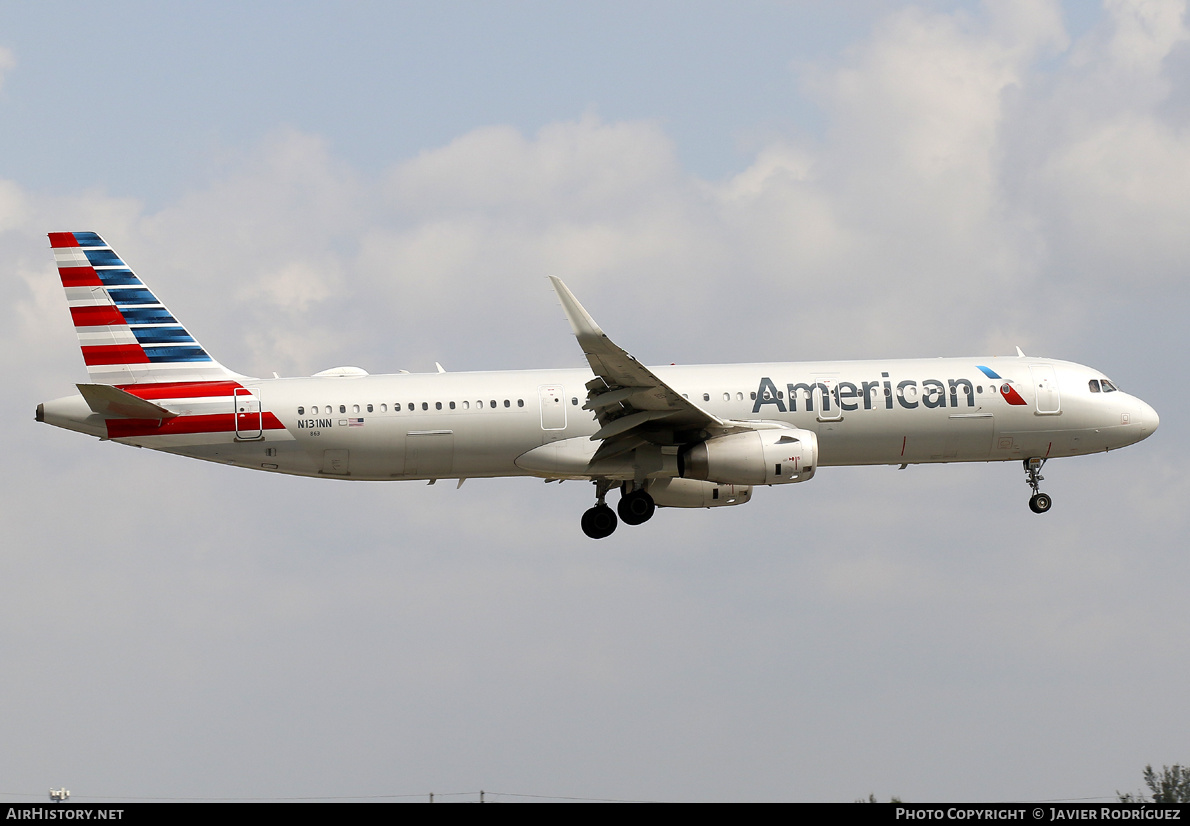 Aircraft Photo of N131NN | Airbus A321-231 | American Airlines | AirHistory.net #560838
