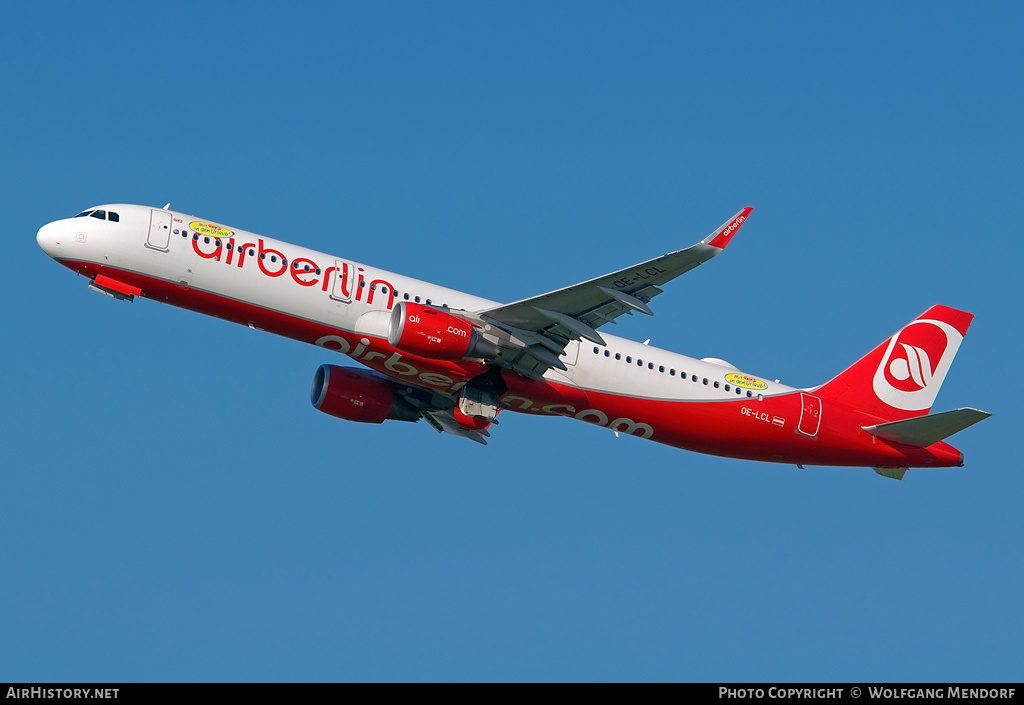 Aircraft Photo of OE-LCL | Airbus A321-211 | Air Berlin | AirHistory.net #560842