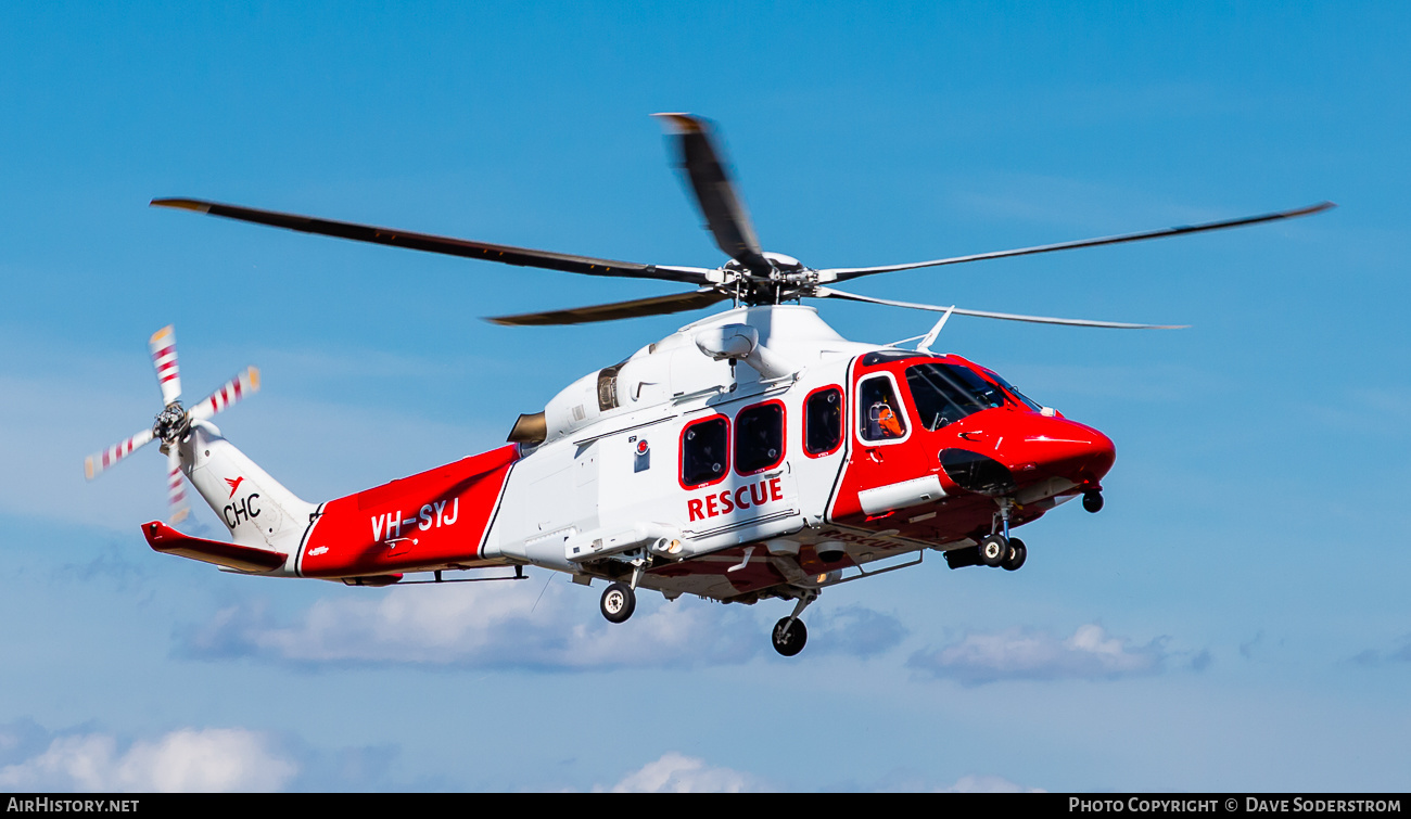 Aircraft Photo of VH-SYJ | AgustaWestland AW-139 | CHC Helicopters | AirHistory.net #560873