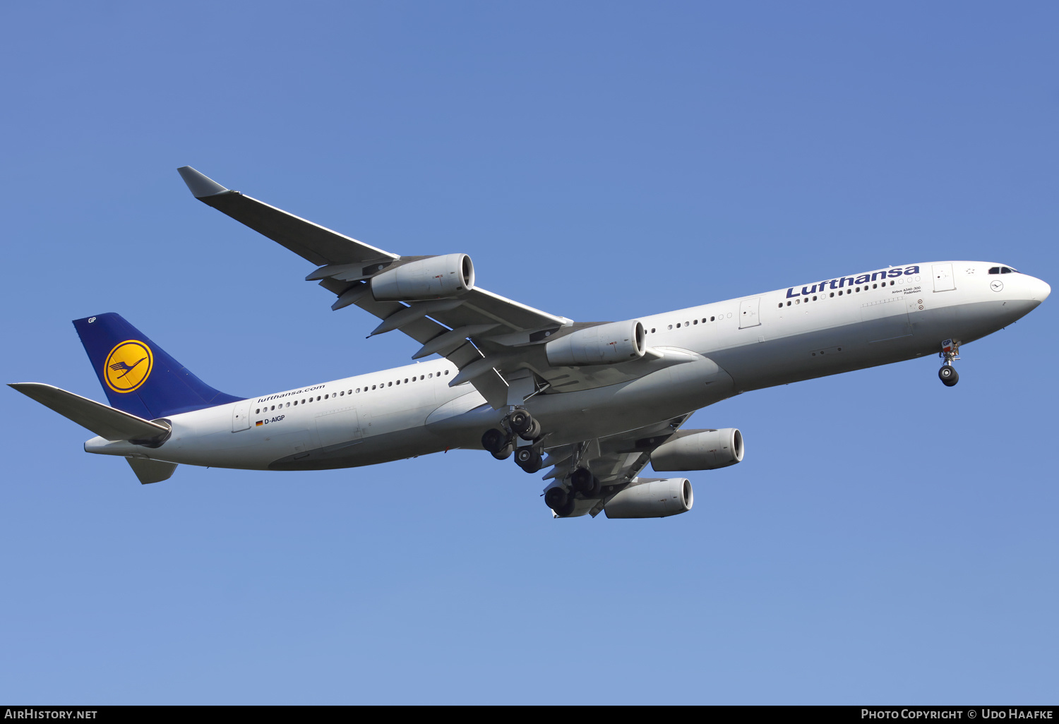 Aircraft Photo of D-AIGP | Airbus A340-313 | Lufthansa | AirHistory.net #560882