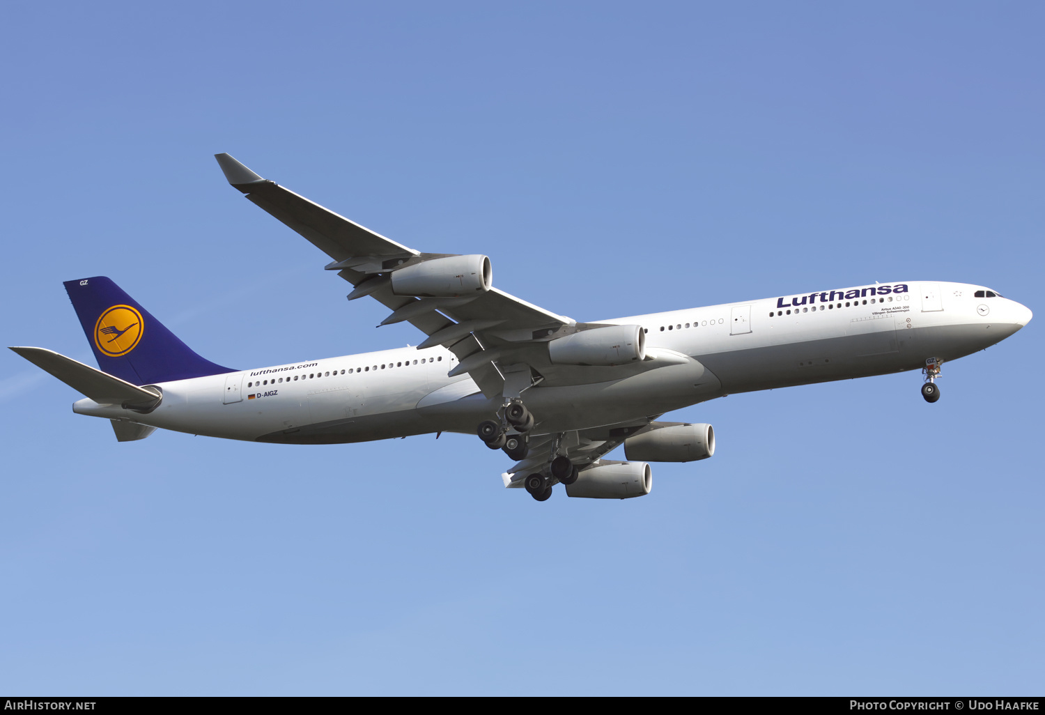 Aircraft Photo of D-AIGZ | Airbus A340-313X | Lufthansa | AirHistory.net #560891
