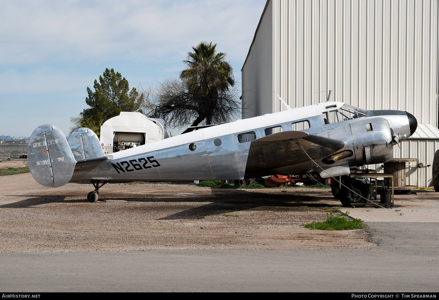 Aircraft Photo of N2625 | Beech C-45H Expeditor | Skydive Arizona | AirHistory.net #560907