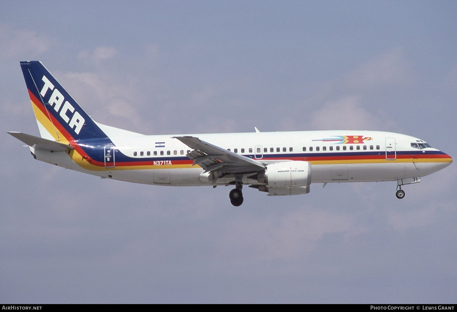 Aircraft Photo of N371TA | Boeing 737-3S1 | TACA - Transportes Aéreos Centro Americanos | AirHistory.net #560939