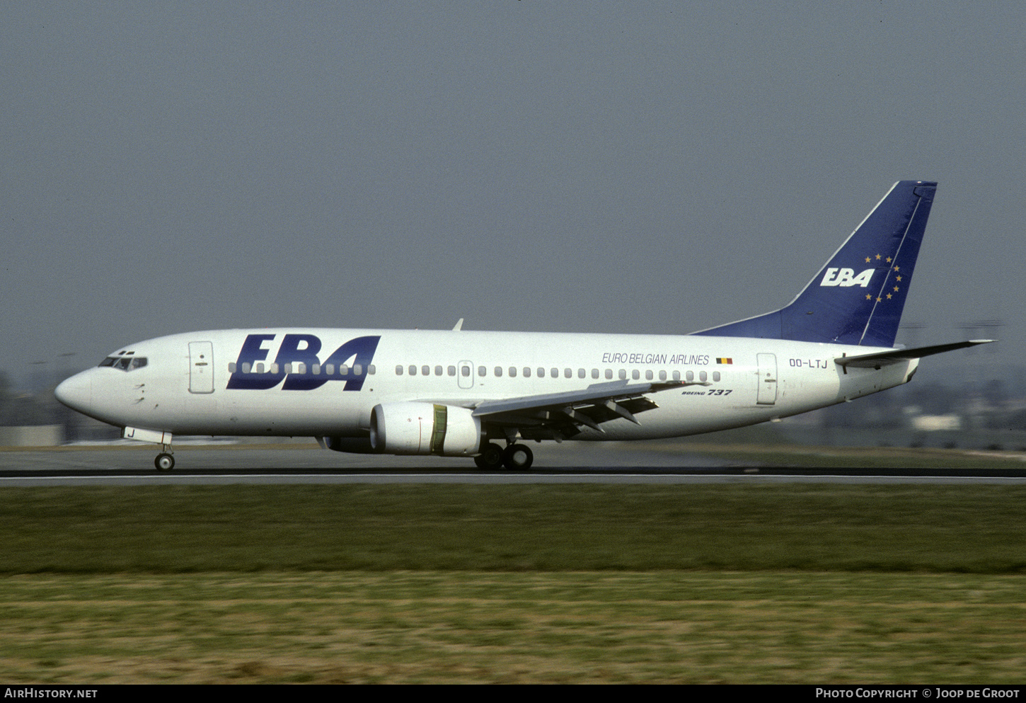 Aircraft Photo of OO-LTJ | Boeing 737-3M8 | EBA - Eurobelgian Airlines | AirHistory.net #561022