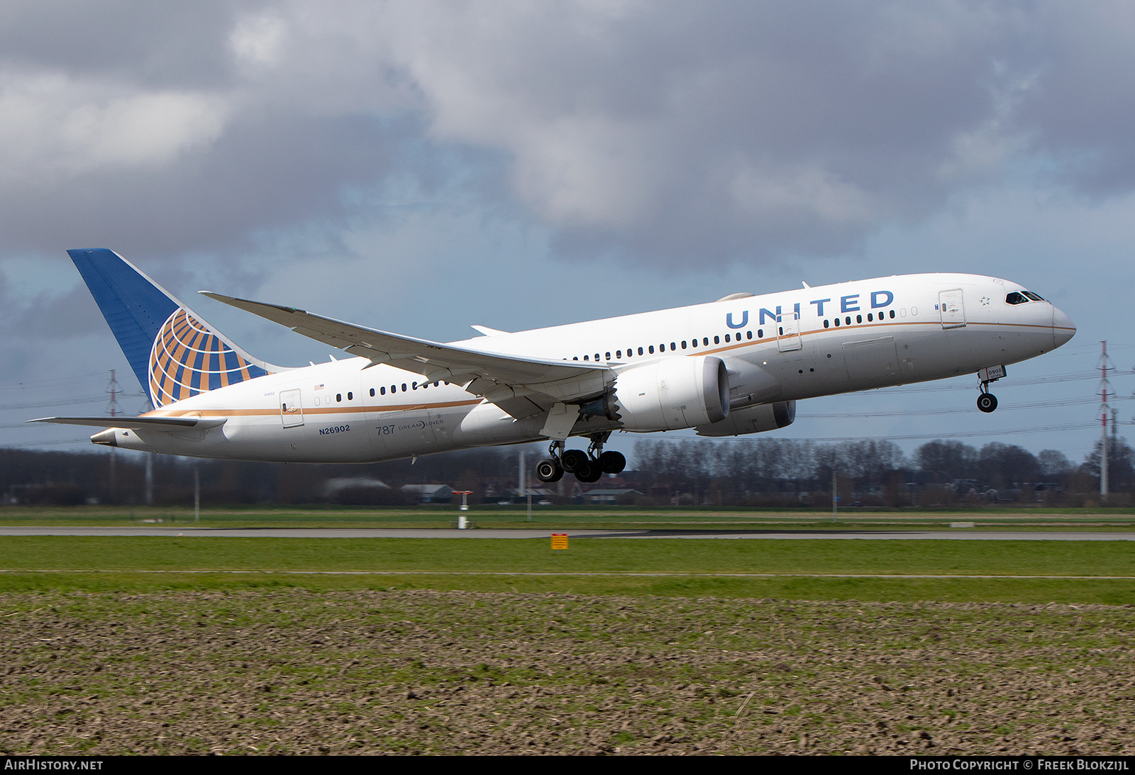 Aircraft Photo of N26902 | Boeing 787-8 Dreamliner | United Airlines | AirHistory.net #561032