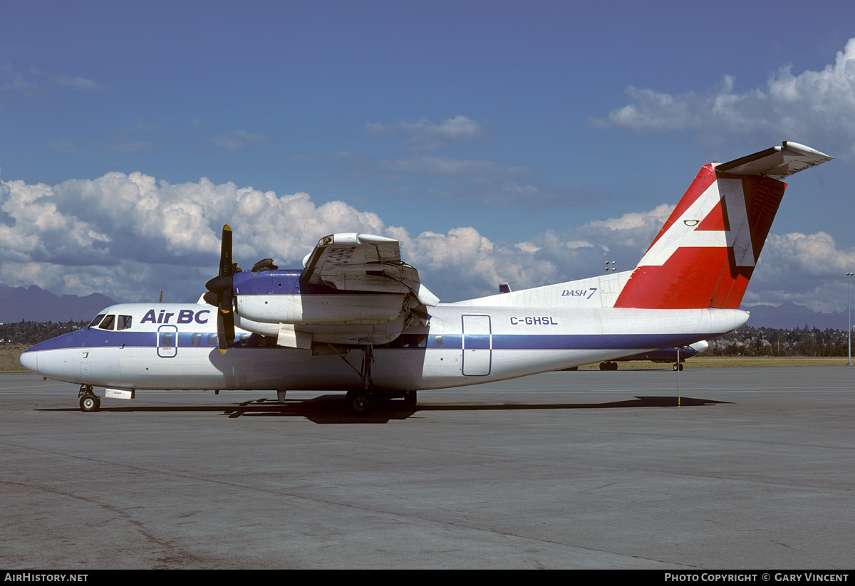 Aircraft Photo of C-GHSL | De Havilland Canada DHC-7-102 Dash 7 | Air BC | AirHistory.net #561046