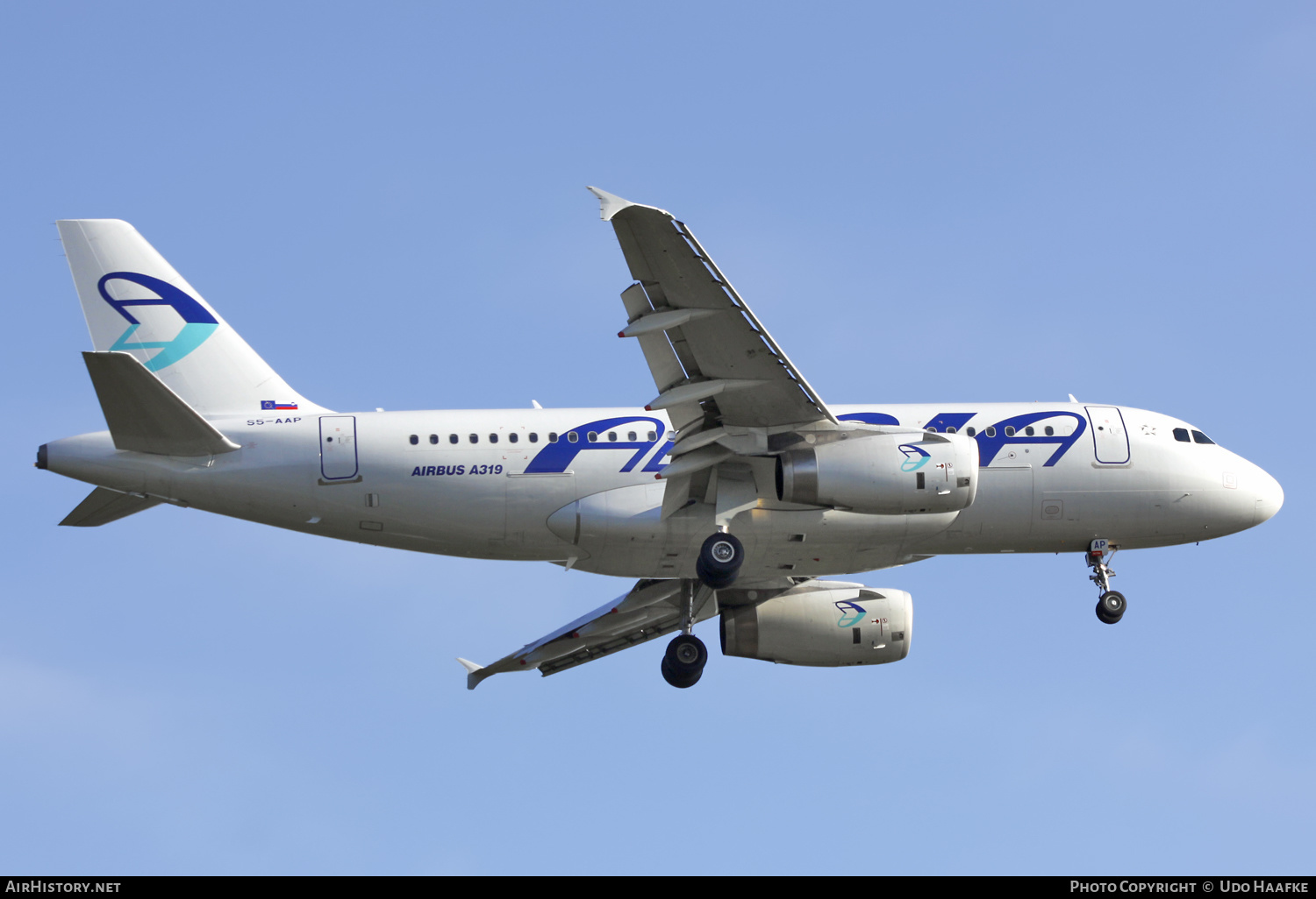 Aircraft Photo of S5-AAP | Airbus A319-132 | Adria Airways | AirHistory.net #561047
