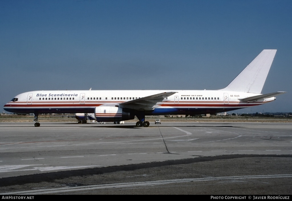 Aircraft Photo of SE-DUO | Boeing 757-236 | Blue Scandinavia | AirHistory.net #561228