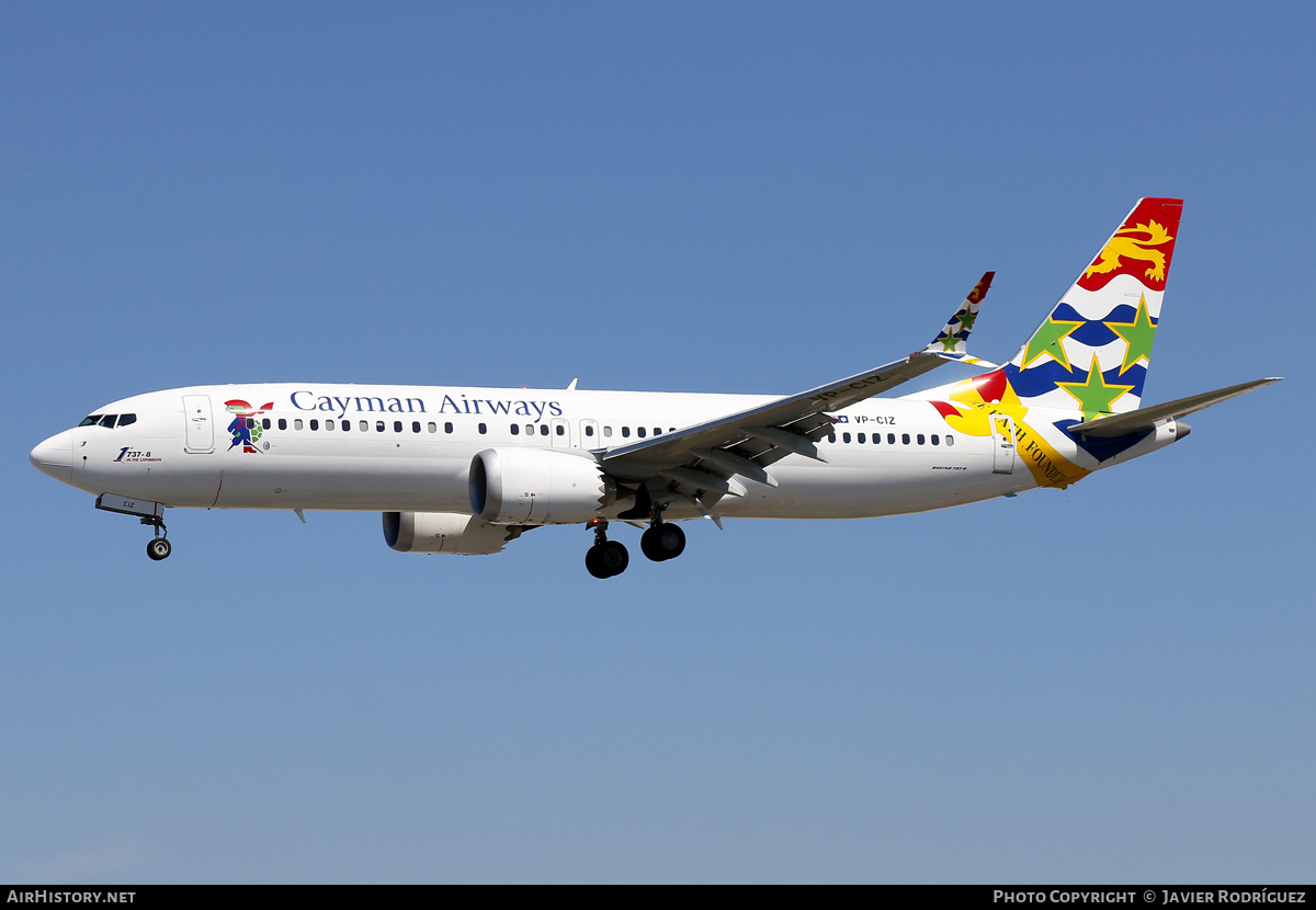 Aircraft Photo of VP-CIZ | Boeing 737-8 Max 8 | Cayman Airways | AirHistory.net #561237