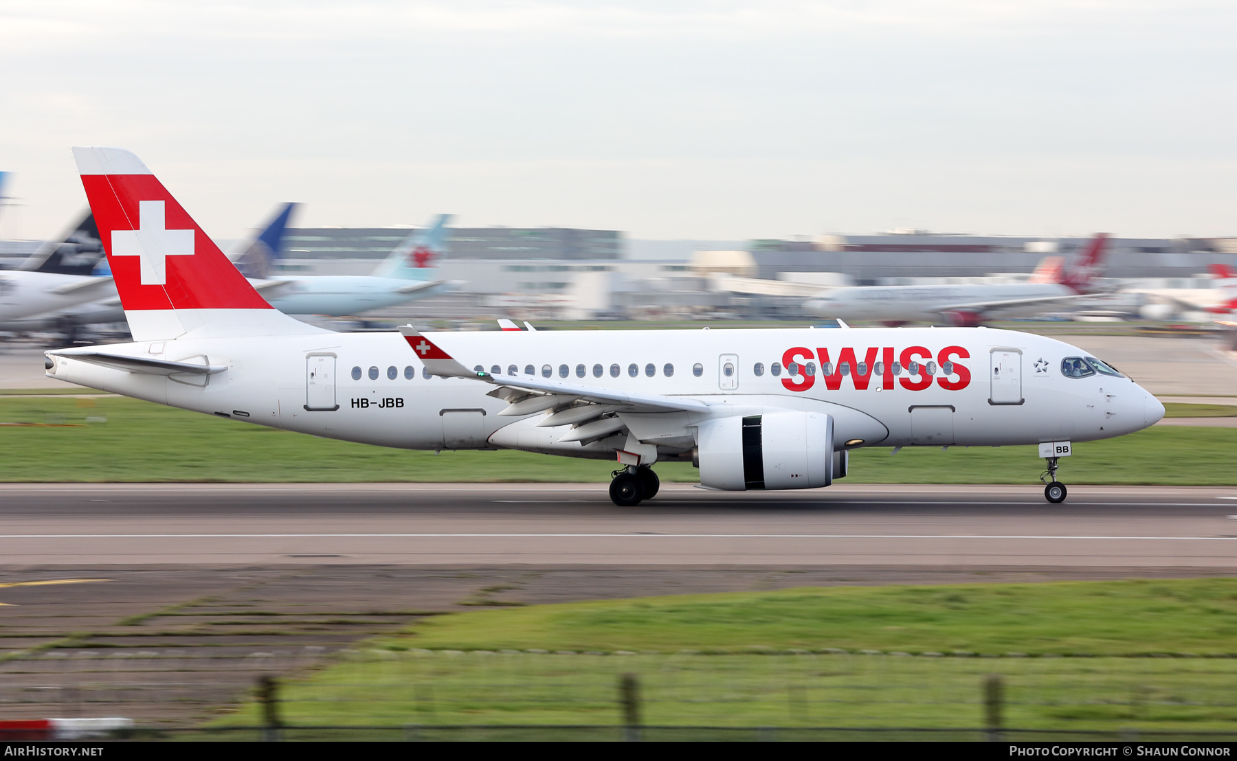 Aircraft Photo of HB-JBB | Bombardier CSeries CS100 (BD-500-1A10) | Swiss International Air Lines | AirHistory.net #561256