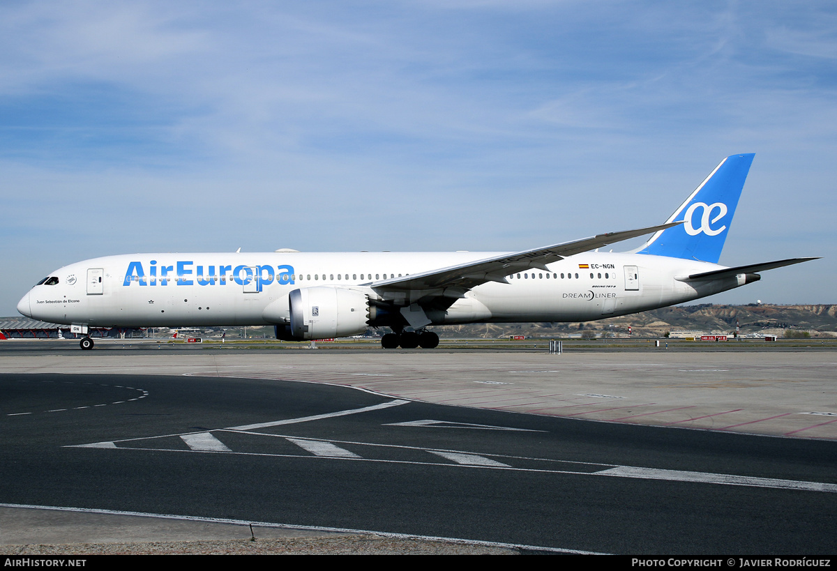 Aircraft Photo of EC-NGN | Boeing 787-9 Dreamliner | Air Europa | AirHistory.net #561288