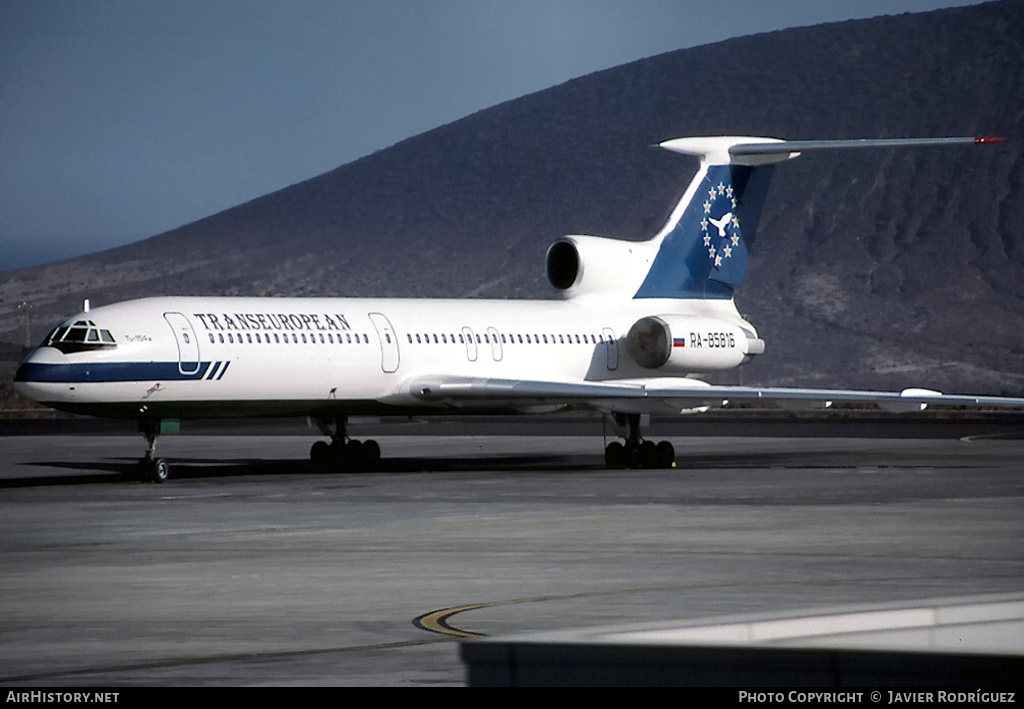 Aircraft Photo of RA-85816 | Tupolev Tu-154M | Transeuropean Airlines | AirHistory.net #561296