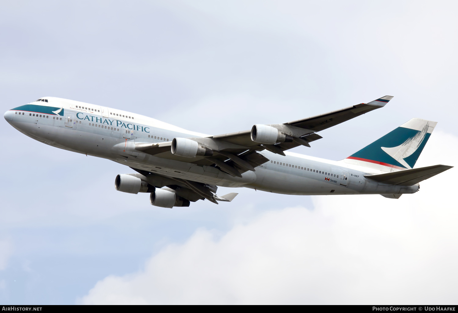 Aircraft Photo of B-HKF | Boeing 747-412 | Cathay Pacific Airways | AirHistory.net #561357