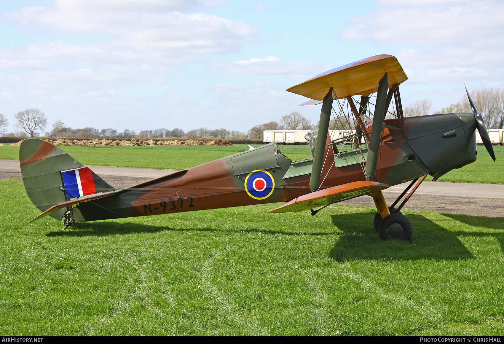 Aircraft Photo of G-ANHK / N9372 | De Havilland D.H. 82A Tiger Moth | UK - Air Force | AirHistory.net #561387
