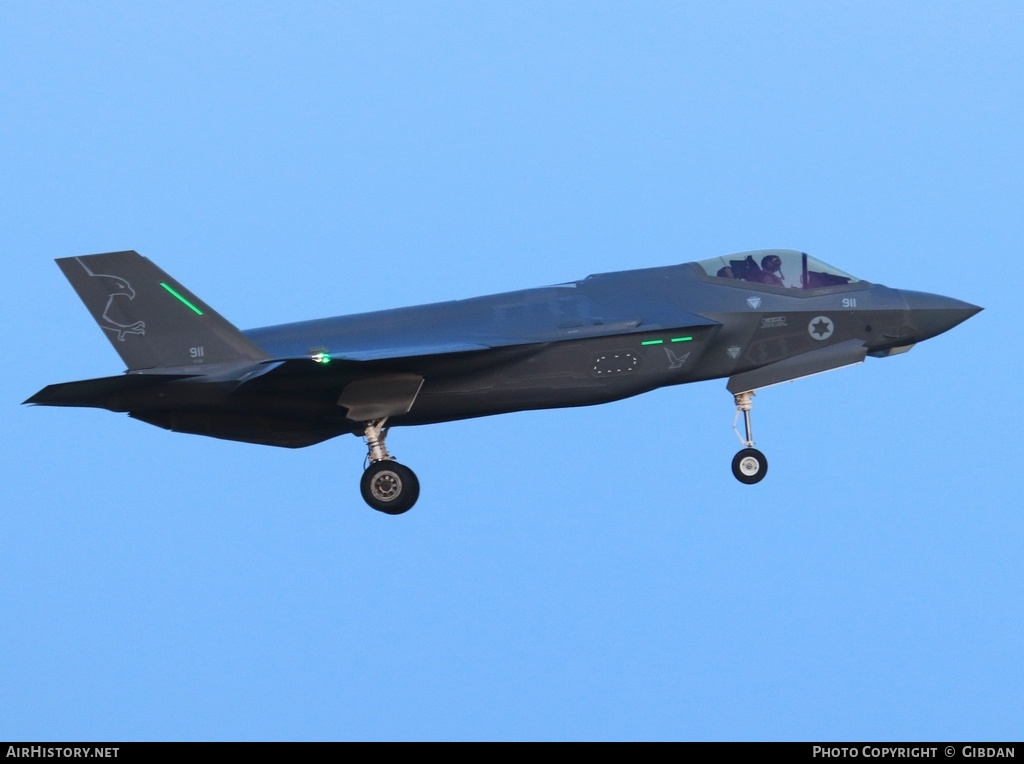 Aircraft Photo of 911 | Lockheed Martin F-35I Adir | Israel - Air Force | AirHistory.net #561516