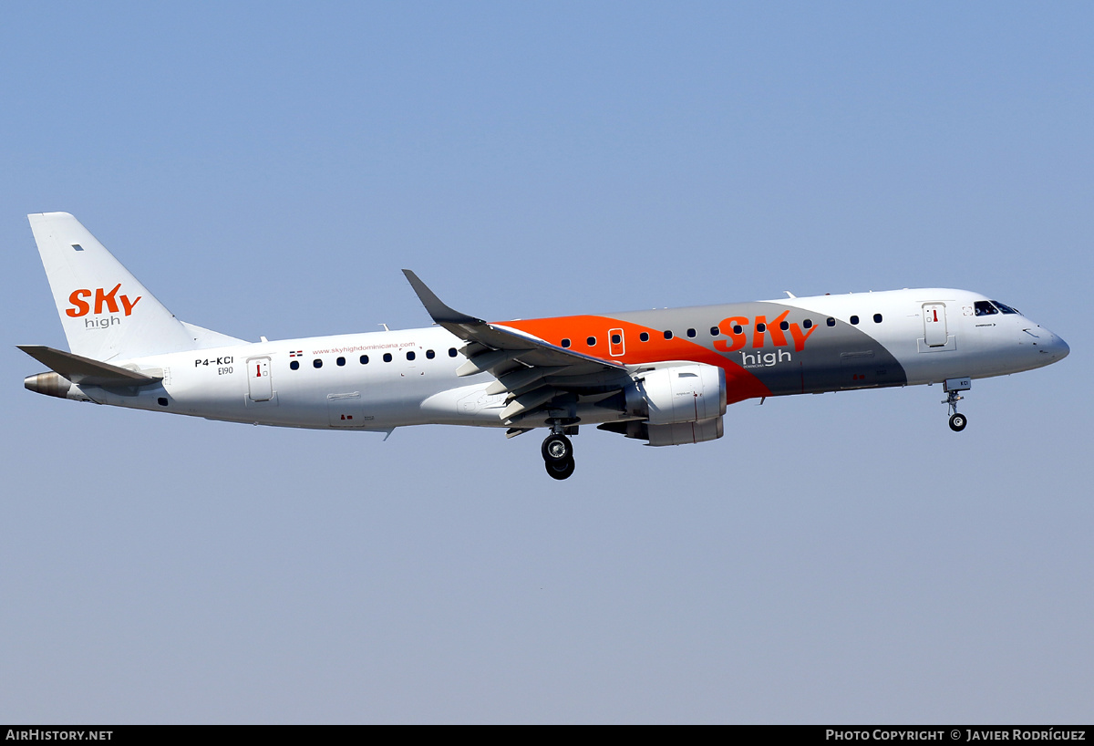 Aircraft Photo of P4-KCI | Embraer 190LR (ERJ-190-100LR) | Sky High Aviation | AirHistory.net #561557