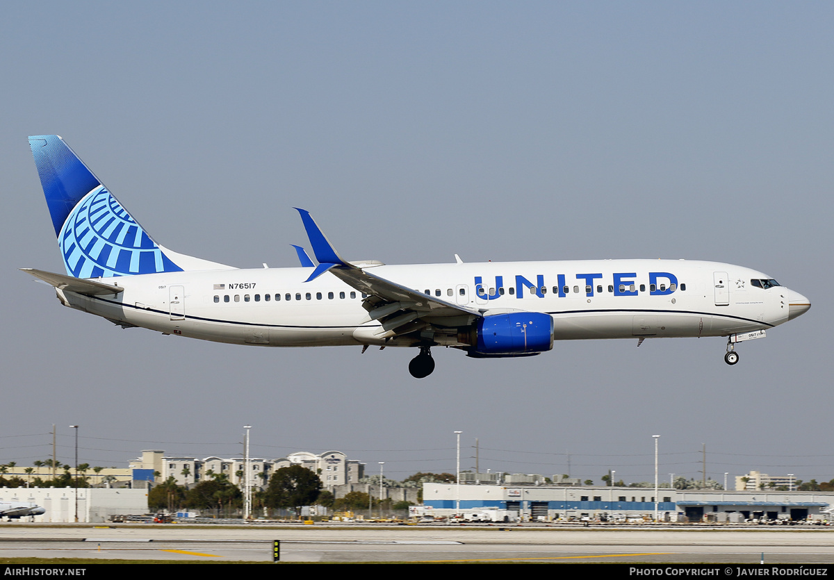 Aircraft Photo of N76517 | Boeing 737-824 | United Airlines | AirHistory.net #561558