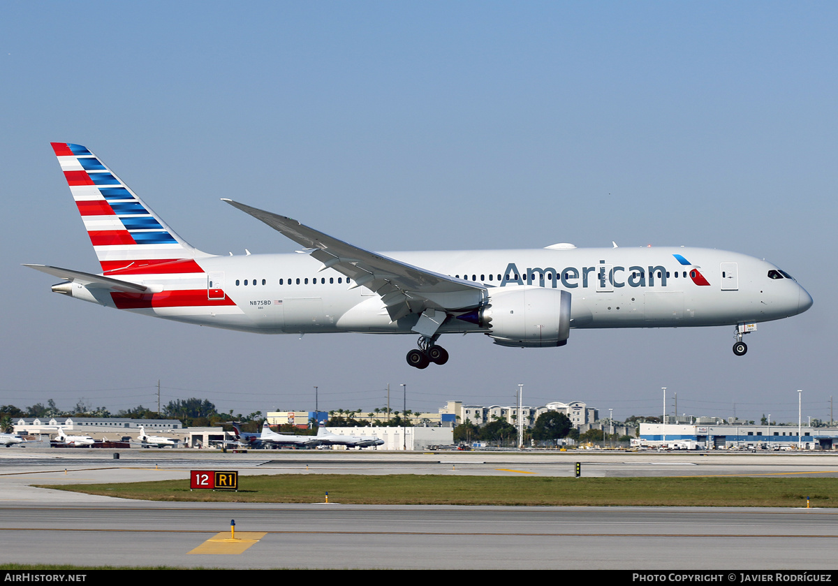 Aircraft Photo of N875BD | Boeing 787-8 Dreamliner | American Airlines | AirHistory.net #561560