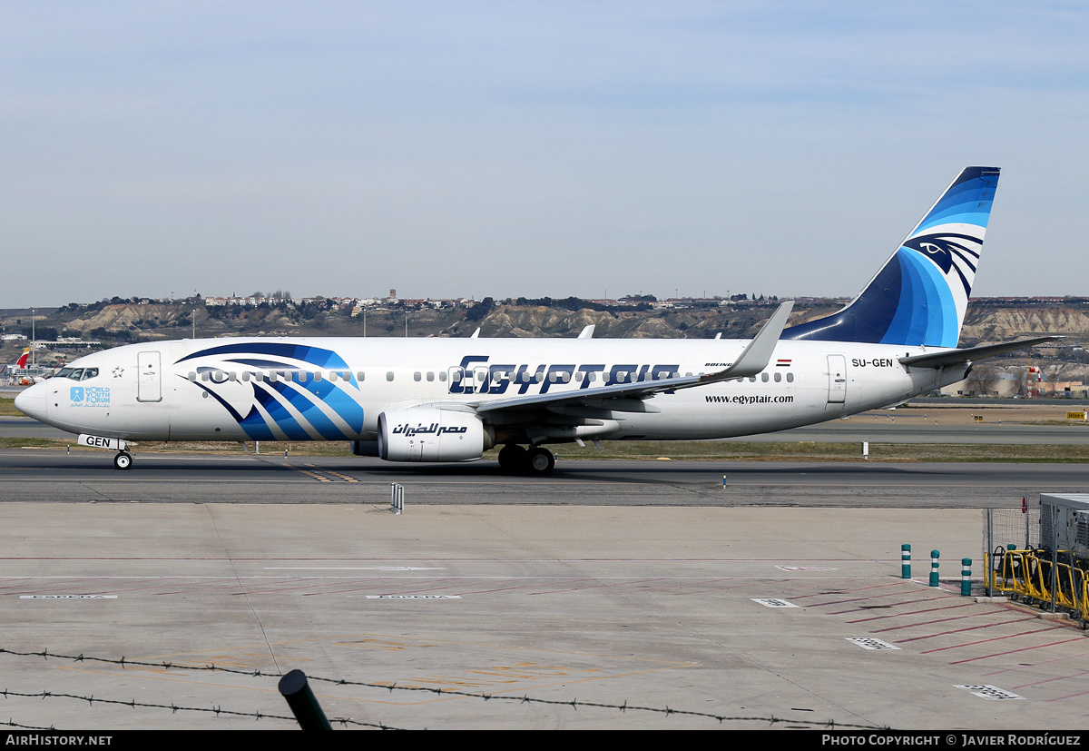 Aircraft Photo of SU-GEN | Boeing 737-800 | EgyptAir | AirHistory.net #561577