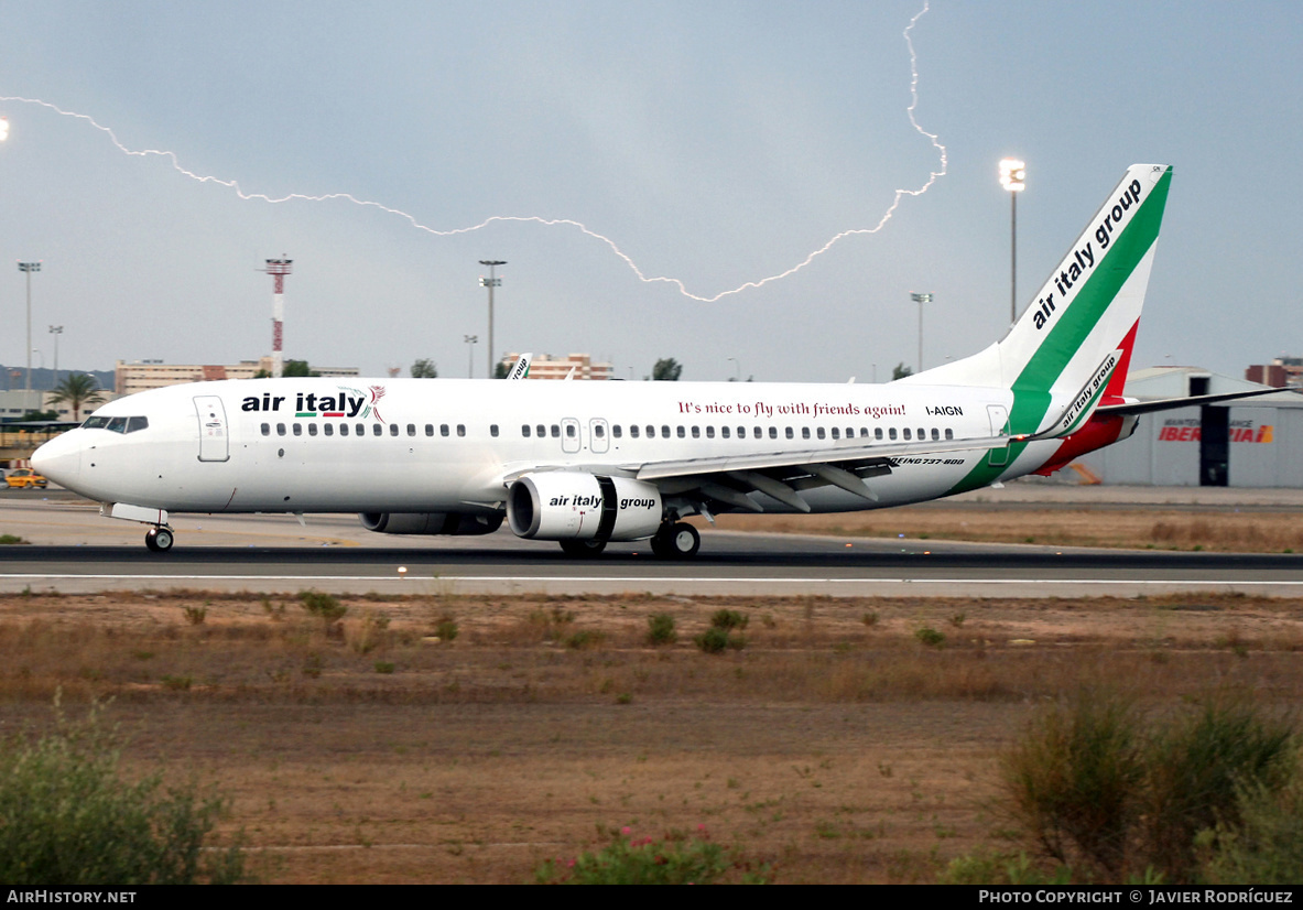 Aircraft Photo of I-AIGN | Boeing 737-84P | Air Italy | AirHistory.net #561591