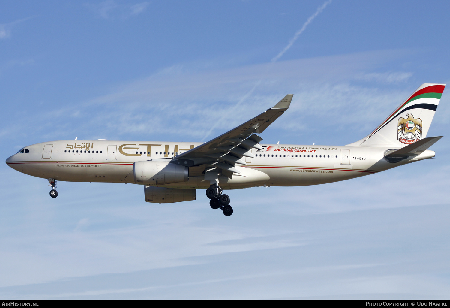 Aircraft Photo of A6-EYO | Airbus A330-243 | Etihad Airways | AirHistory.net #561670