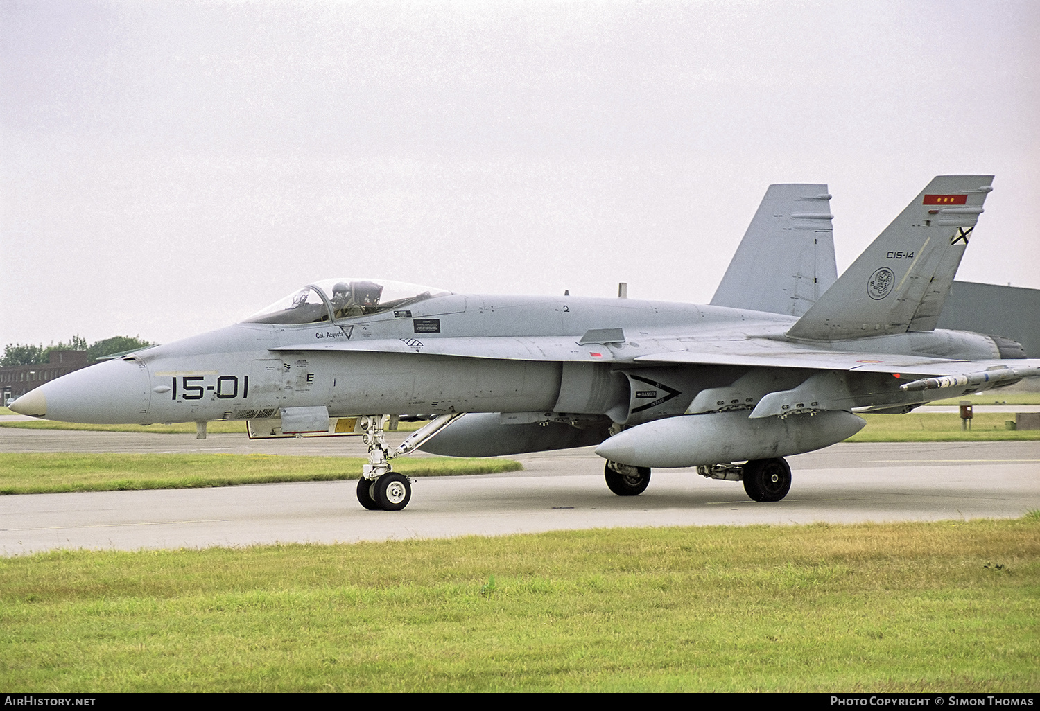 Aircraft Photo of C.15-14 | McDonnell Douglas EF-18M Hornet | Spain - Air Force | AirHistory.net #561674
