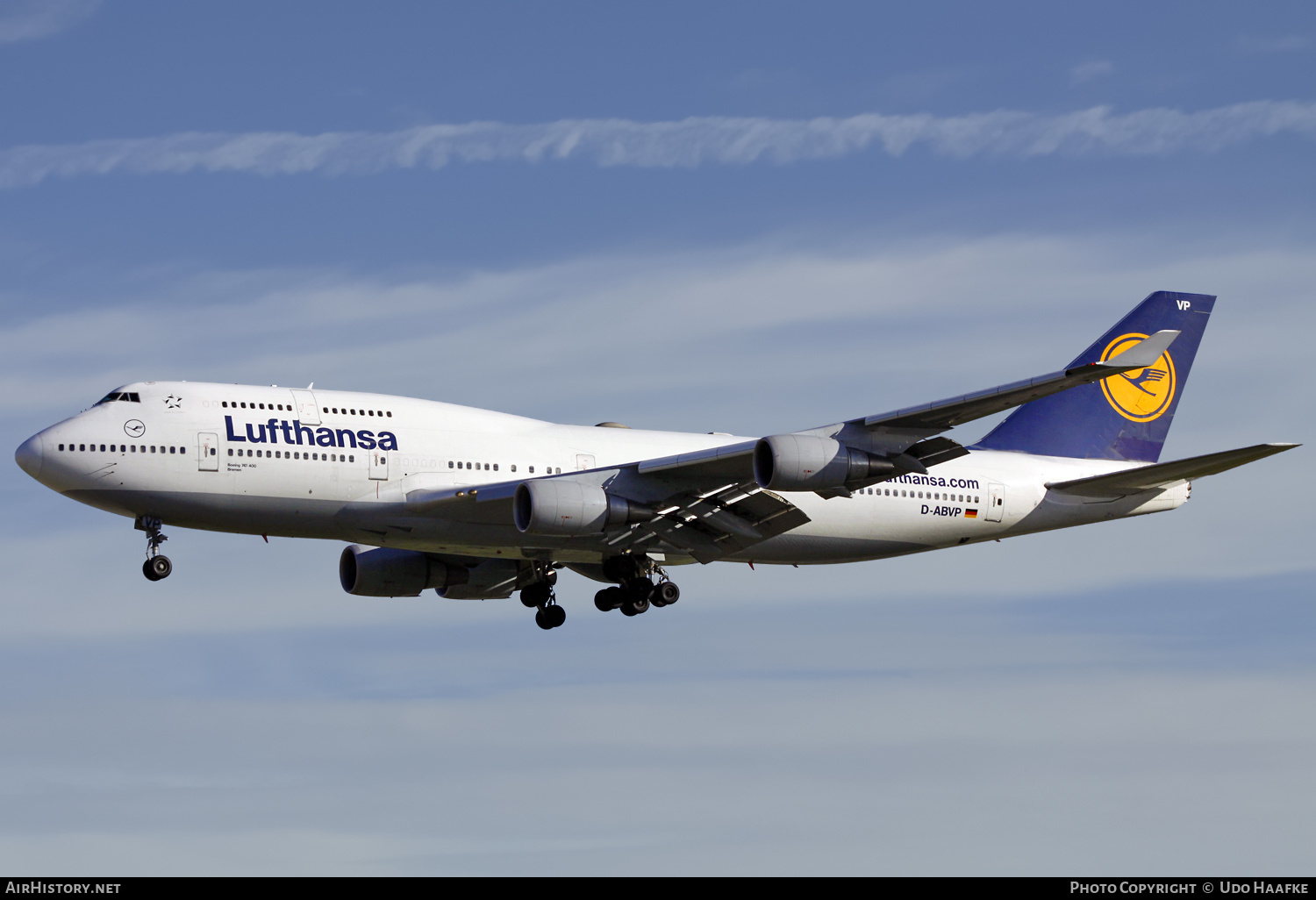 Aircraft Photo of D-ABVP | Boeing 747-430 | Lufthansa | AirHistory.net #561677