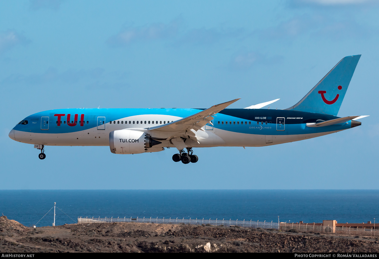 Aircraft Photo of OO-LOE | Boeing 787-8 Dreamliner | TUI | AirHistory.net #561711