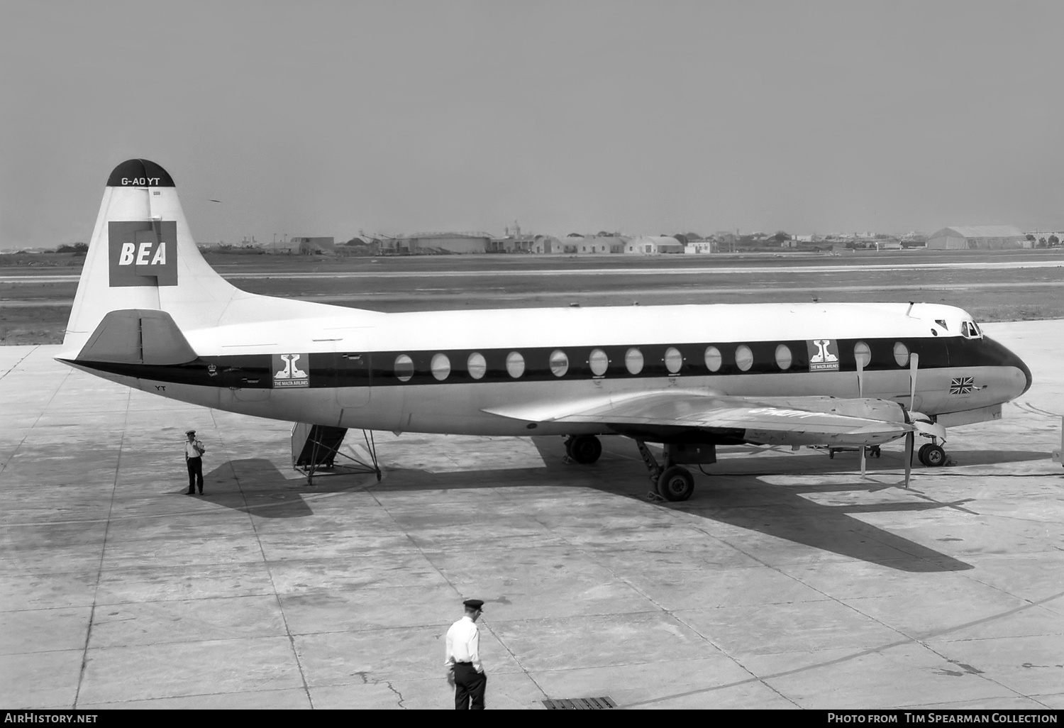 Aircraft Photo of G-AOYT | Vickers 806 Viscount | The Malta Airlines | AirHistory.net #561838